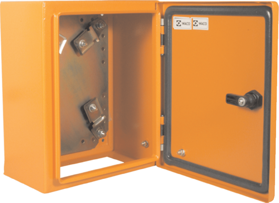 Tibox Enclosure IP65 Mild Steel 400mmx300mmx200mm Electric Orange ST3-420