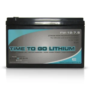 Freedom Won Lithium Battery 12V 7.5Ah FW12-7.5