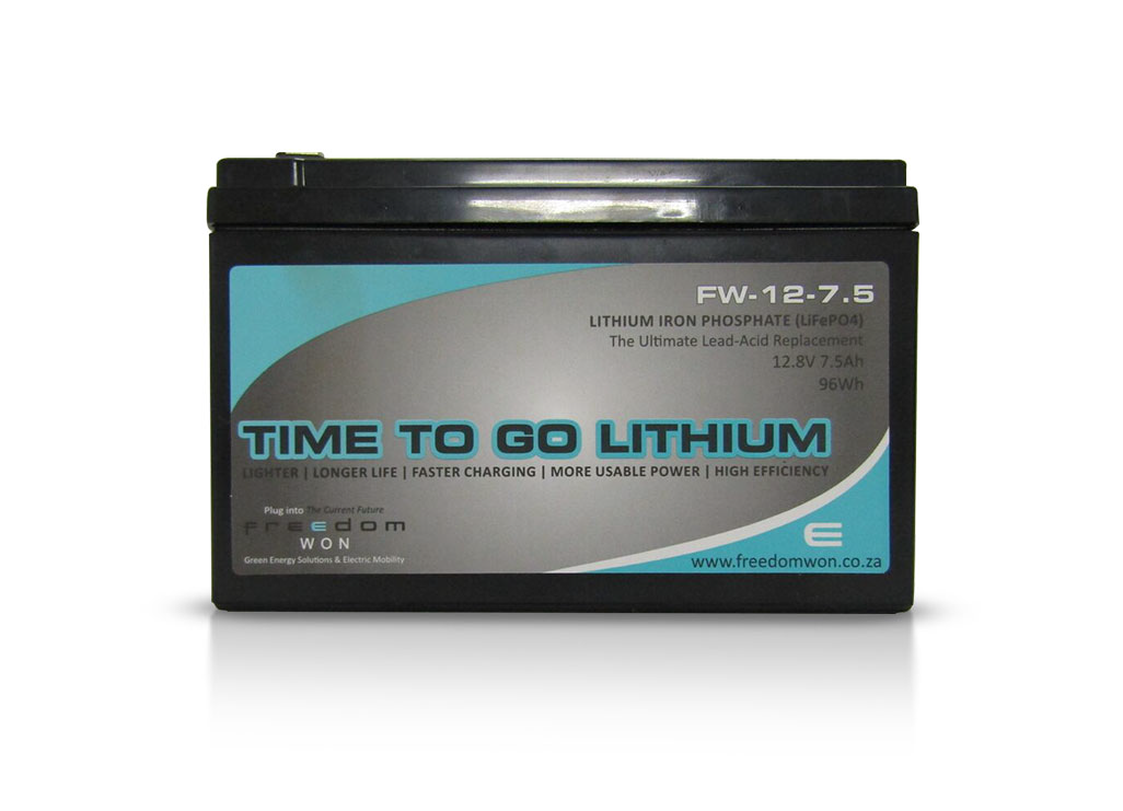 Freedom Won Lithium Battery 12V 7.5Ah FW12-7.5