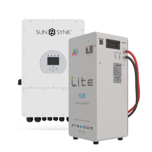 Jackal Kit x1 10KW Sunsynk Single Phase Inverter+ x1 10kw Freedom Won 10/8 Battery