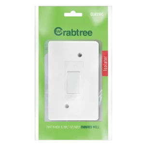 Crabtree Classic 30A Isolator + Cover 100x50 18110/249