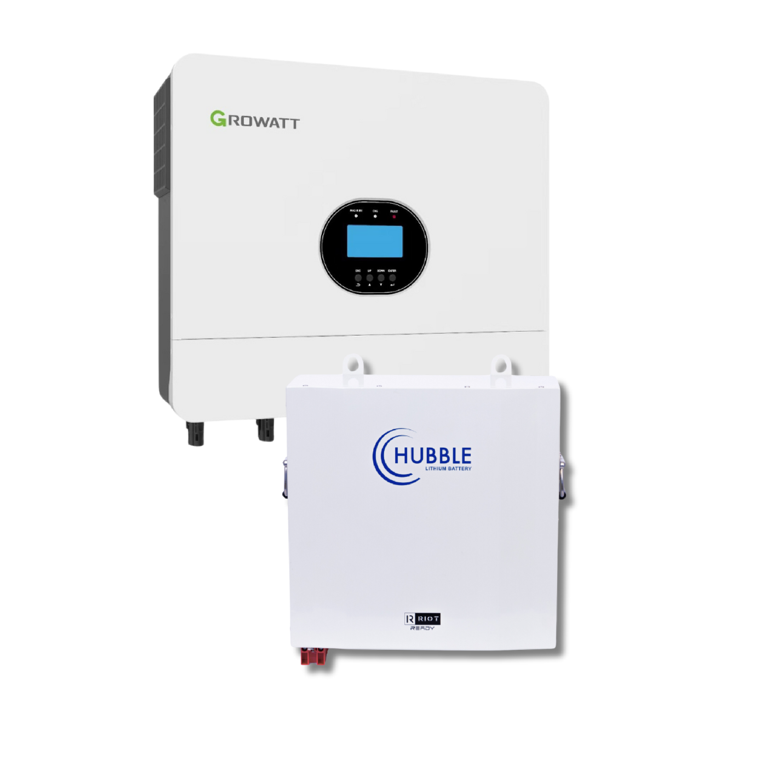 1 x 6000W Greenrich Inverter + 1 x 5.5kw Hubble Battery AM-2